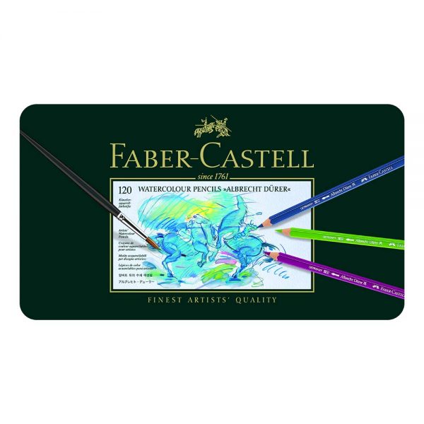Faber Castell - Albrecht Dürer - Estuche de metal con 120 ecolápices acuarelables