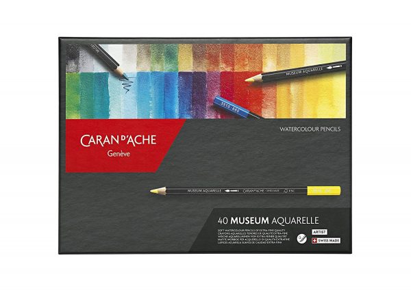 Caran d 'Ache – Museum Aquarelle, Set de 40 lápices acuarelables