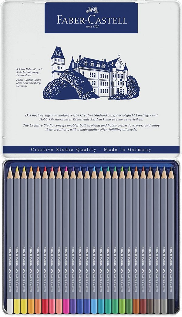 Faber Castell Goldfaber Aqua 24 colores acuarela - Imagen 2