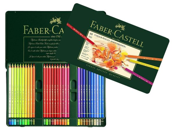 Faber-Castell Polychromos - Caja metal con 60 colores. - Imagen 2