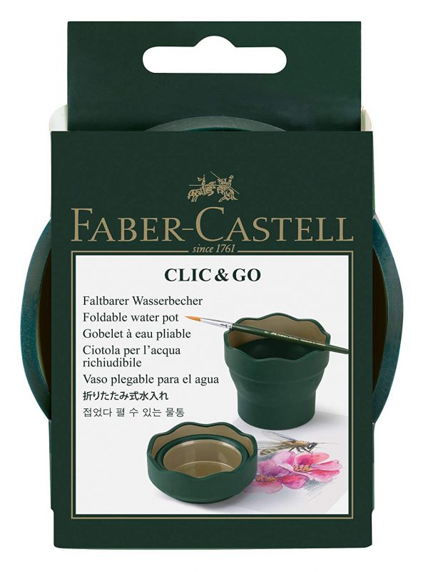 Faber-Castell - Vaso para el agua Clic & Go plegable