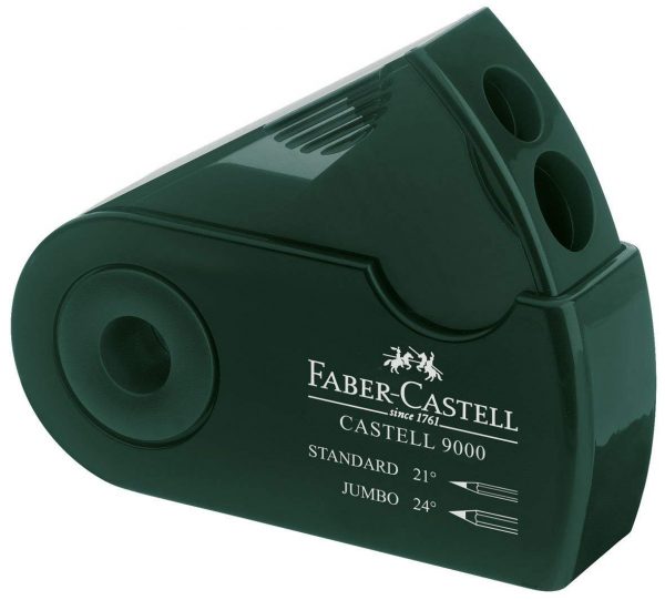 Faber-Castell 582800 – Sacapuntas doble (9000, color verde)