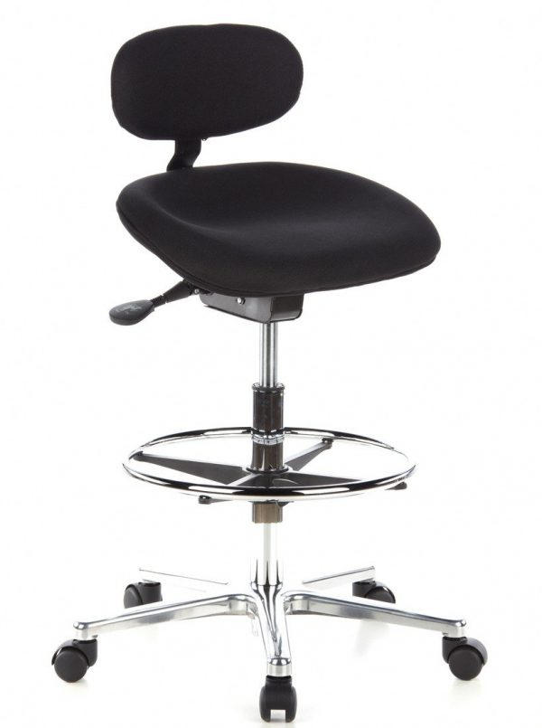 HJH Office WORK MF Silla de trabajo Negro 63 x 61 x 30 cm