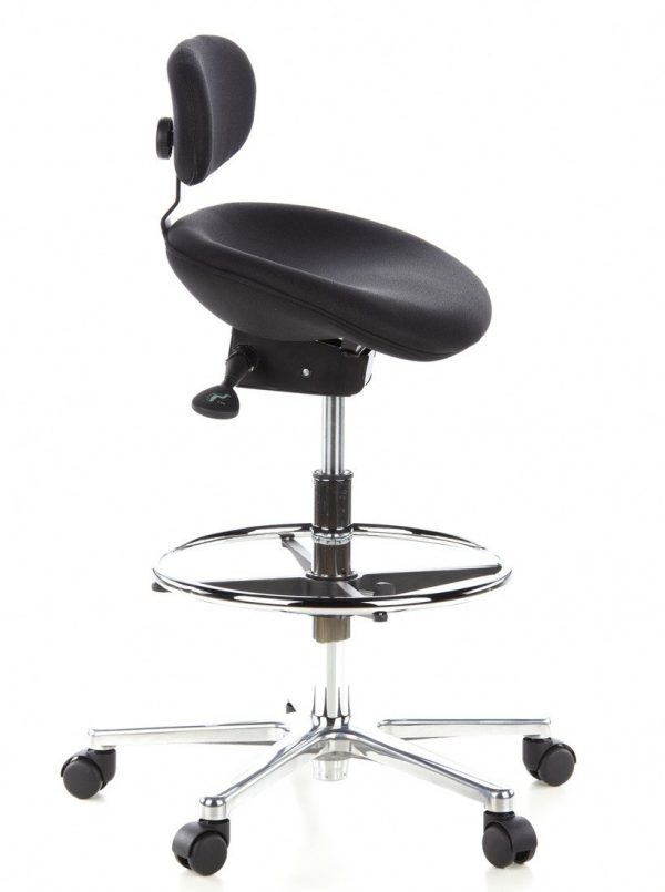 HJH Office WORK MF Silla de trabajo Negro 63 x 61 x 30 cm - Imagen 2