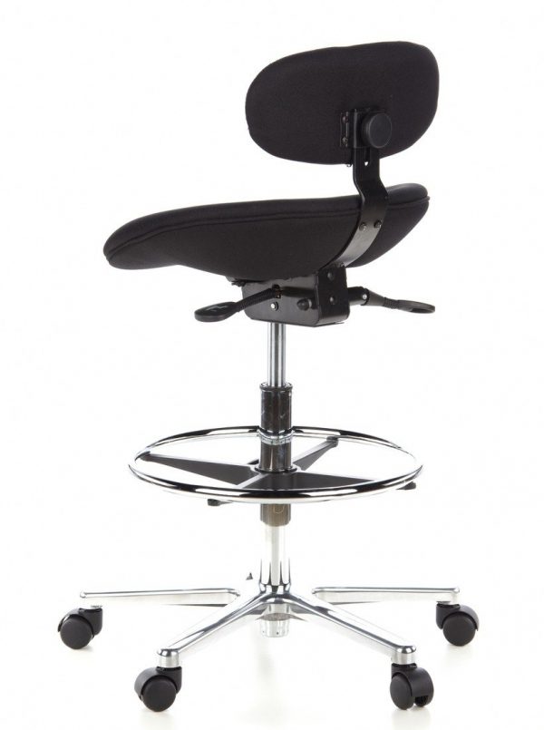 HJH Office WORK MF Silla de trabajo Negro 63 x 61 x 30 cm - Imagen 3