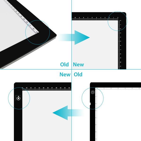 Huion LA3 - Caja de Luz LED, Iluminación Ajustable, Marco Negro - Imagen 3