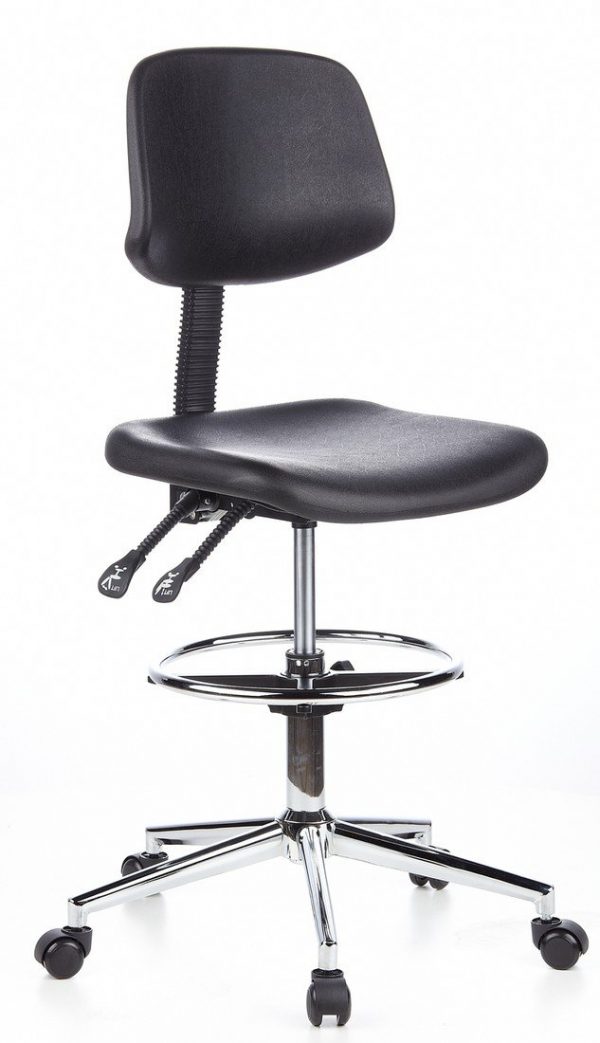 hjh OFFICE 665130 TOP WORK 24 Silla de trabajo y oficina, negro