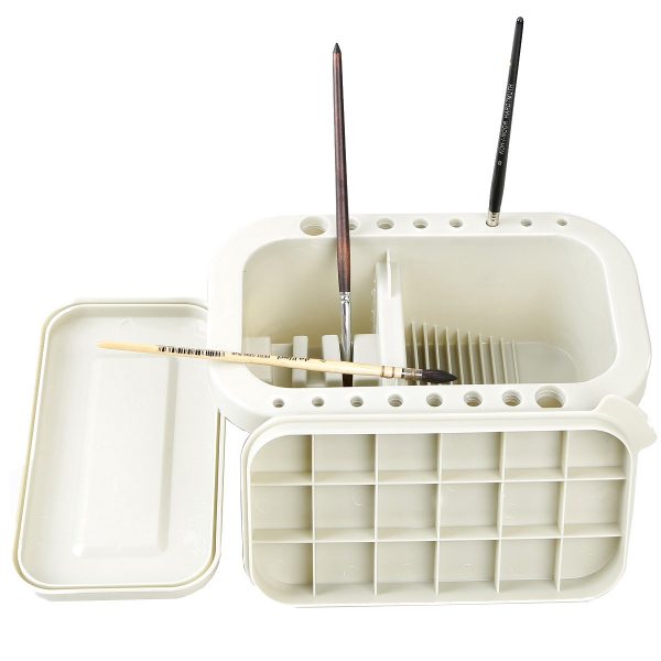 Recipiente multifunción con soporte para pinceles y paletas. - Imagen 2